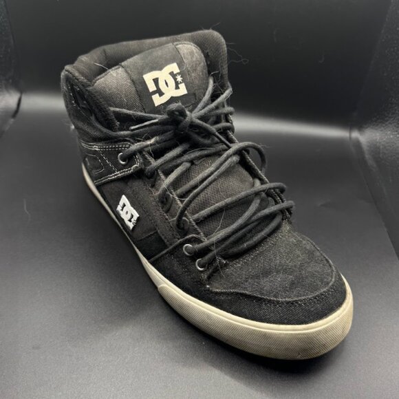 DC Shoes Pure High-Top WC TX LE Men’s Size 12 Black/White Skate Shoes - Picture 2 of 4